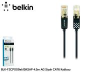 Belkin 4.5MT BLK-F2CP009eb15KSAP 4.5mt AG Siyah CAT6 Kablosu - 1